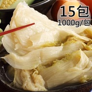 【一等鮮】酒粕黃金酸白菜15包（1000g/包）