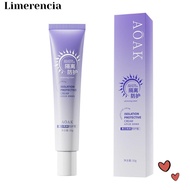 LIMERENCIA Isolation Protection Cream, Concealer Invisible Pore Sun Protection Cream, Natural Moistu