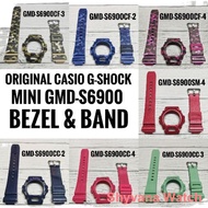 Sports ❅✆() ORIGINAL CASIO MINI G-SHOCK GMD-S6900 BEZEL & BAND. FREE TOOLS.FREE SPRING BAR.