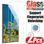 TEMU ฟิล์มกระจกกันรอยหน้าจอความละเอียดสูง 2 ชิ้น รองรับการสแกนลายนิ้วมือ ใช้ได้กับ Samsung Galaxy S2