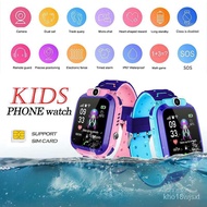 Spot Goods Q12 3th Kids Phone Smart Watch HD Touch Screen Anti-Lost GPS+LBS Positioning SIM Card Cam
