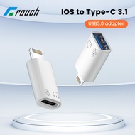 Crouch USB C ไปยังอะแดปเตอร์ Lightning สำหรับ iOS TO Type C Converter สำหรับ iPhone การชาร์จอย่างรวดเร็วการถ่ายโอนข้อมูลหูฟังเชื่อมต่อ OTG