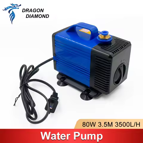 Submersible Water Pump 80W 3.5M 3500L/H IPX8 220V Spindle Motor Multi-Function Tool Cooling For CO2 