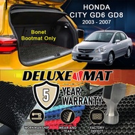 HONDA CITY GD6 GD8 2003 2004 2005 2006 2007 Deluxe Boot Mat Car Boot Carpet Karpet Bonet Kereta