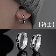 Knight Earrings Temperament Hip Hop Hundred Niche Fashion Handsome Earrings Design High-End 4.9