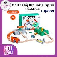 Mideer Train Track Building Blocks Train Track assembly model with sound