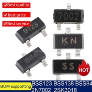 3000pcs 2N7002 2SK3018 BSS123 BSS138 BSS84 BAV99 BC817-40 SOT23 Marking7002 KN B84 B123 SS  SMD Tran