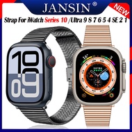 สาย for apple watch Series 10 8 7 6 SE 5 4 3 2 1 สายนาฬิกาโลหะสำหรับ สแตนเลสสำหรับ apple watch Ultra