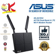 ASUS 4G-AC53U AC750 DUAL BAND 4G LTE WI-FI MODEM ROUTER WITH PARENTAL CONTROLS AND GUEST NETWORK