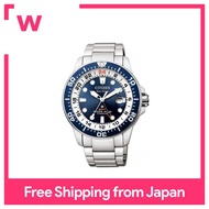 นาฬิกาข้อมือCitizen Promaster Eco-Drive Marine Series GMT Diver BJ7111-86L Men 'S Silver