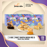 JUWARA SATOE [ 3 BOX ] PAKET BAKPIA BASAH MIX D [ORI COKLAT KEJU] ISI 15 - OLEH-OLEH KHAS JOGJA