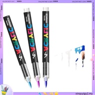 Acrylic Marker Pen for Rock Painting, Brush Tip Paint Markers Fabric Markers Waterproof Paint 12/24/