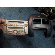 Original Perodua Myvi Radio Single Din CD Player and Bracket Trim Casing