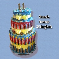 Snack Tower 3 Tingkat Snack Cake Bisa Request Snack Kesukaan