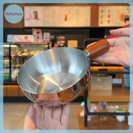 ha Stainless Steel Noodle Pot For One Person High-End Look With Wood Finish Compact Small Cooking Po