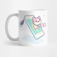 Inbox Kitty Motif Mug