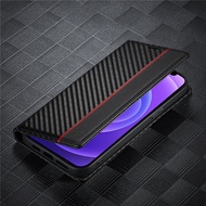 Leather Flip Phone Case For iPhone 12 11 13 Pro Max Mini 8 7 Plus Carbon Fiber Man Cover Wallet Cards Stand XR XS XS Max SE 2020