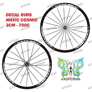 Mavic Cosmic SL Sticker 2cm Width Sticker Decal Rims Rims Road Bike Fixedgear Track Bike 700c