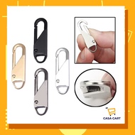 CASA CART Zip Bag Penarik Zip Logam Universal Mudah Pasang Baiki Zip Rosak Sesuai Untuk Beg Jaket Pa