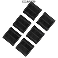 HILDARK0 6pcs Furniture Cups, Rubber Non-Slip Furniture Coasters, Stability Black Deep Grooves Furni