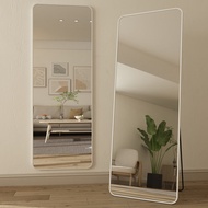 ST-ΨDressing Full-Length Mirror Household Floor Mirror Mirror Wall Sticker Girls' Bedroom Makeup Wal