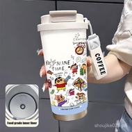 heat-resistant handy cup direct drinking straw car mounted home coffee cup high-end Cartoon Coffee M