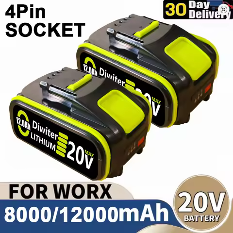 for worx 20V 8.0Ah/12.0Ah Lithium battery Rechargeable WA3553 WA3551 WA3553.1 WA3570 for All WORX El