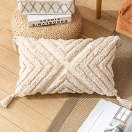 Boho Decoration Cushion Cover 45x45cm/30x50cm Nature Cotton Pillow Cover Tassels Square Home Decorat
