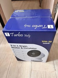 全新八折❗️ Turbo Italy 3合1暖風循環乾衣寶 循環扇 風扇 TFH-20  暖風機 非dyson sony pansonic iris ohyama 小米 米家 rasonic