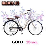 จักรยานแม่บ้าน OSAKA รุ่น Rikko XT 26นิ้ว 7sp. (มีจัดส่งพร้อมขี่เป็นคัน 100%+รับประกัน)