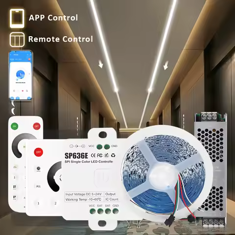 DC 24V Running Water Flowing Led Strip Light SMD2835 5M 10M 15M 20M Horse Race Tape Lamp with SP636E