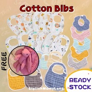 【Stylish】Baby Eight Layers Soft U-Shape Flower shape BIB 100% Cotton Comfortable Bibik Air liur