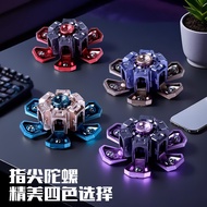 Transformable Mecha Fidget Spinner Toy Mainan Gasing Jari Robot Deformasi Teknologi Anti‑Stress Gyro