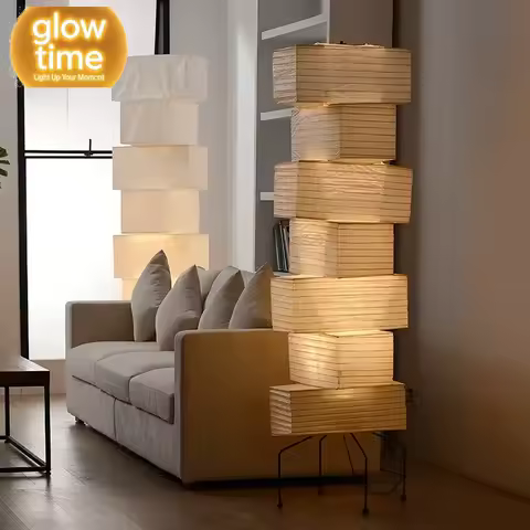 Akari Noguchi Lamp Yong Floor Lamp Japanese Designer LED Rice Paper Lantern Bedside Study Hotel Art 