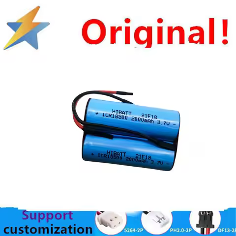 buy more will cheap 18490 battery pack 7.4V rechargeable battery 3.7V 2800mAh lithium battery full c