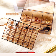 Jewelry Earring Ring Brooch False Nail Storage Box Organizer Box 2 Layer Portable