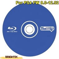 BRIGHTIX BD-JB Disc, For Firmware 9.0-12.52 Play Backup Games All-in-One Jailbreak Disc, Game Consol