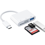 USB Type C 3 in 1 Micro SD Card USB OTG Reader for i Phone 15 Android Mac Windows