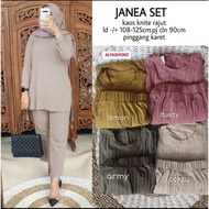 Baju Setelan Wanita Muslim Janea Set Celana Fashion Perempuan Dewasa