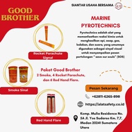 Paket Good Brother ( 2 Smoke, 4 Rocket parachute, 6 Red Hand Flare)
