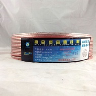 Pure Copper 300 Core Transparent Gold Silver Wire 2 * 150 Core Transparent Audio Speaker Cable Audio