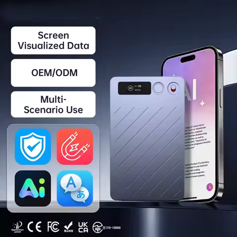 Chat GPT5 AI Voice Recorder 152 Language Translation APP Control Live Transcribe 64GB Memory for Lec