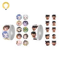 Roll of 500 Cartoon Stickers with Cute natra and clam motifs, hot trend.. P009