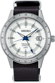 นาฬิกาข้อมือผู้ชาย SEIKO PRESAGE Style’s 60 Seiko Watchmaking 110th Anniversary Limited Edition รุ่น SSK015J ขนาดตัวเรือน 40.80 มม.หน้าปัดสีขาว สายหนังสีน้ำตาล
