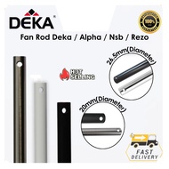 Long Ceiling Fan Rod Downrod Alpha NSB Rezo 1 2 3 4 5 Feet Matt Black Besi Kipas Pangjang 加长风扇铁
