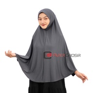 GROSIR Bergo Dagu XL Malaysia Jersey Premium Jumbo Syari Hijab Jilbab Khimar Terbaru
