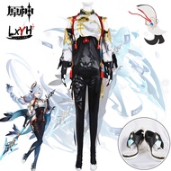 [LXYH- COSER KING] Game Genshin Impact Shenhe Shoe Wig Cosplay Costume Dress Props เครื่องแต่งกายคอส
