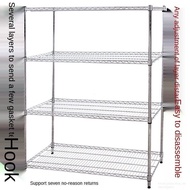 Six story kitchen storage rack, stainless steel color warehouse, balcony, living room, bedroom, ware