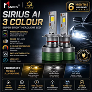Sirius AI APP-Control Bluetooth 5.0 Super Bright LED 12V H1 H4 H7 H8 H11 9005 HB3 9006 HB4 D2 D4 Car