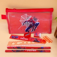 Gratis Ongkir - Paket Alat Tulis Motif Sanrio / Tempat Pensil Karakter Lucu / Set Alat Tulis 7 in 1